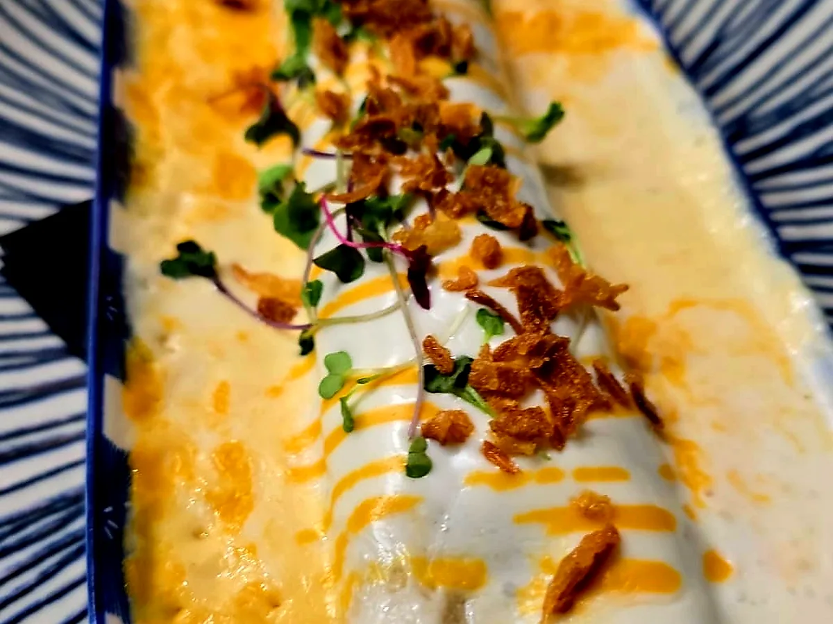 XL CANNELLONI WITH RICOTTA CHEESE, PINE NUTS AND PRAWNS